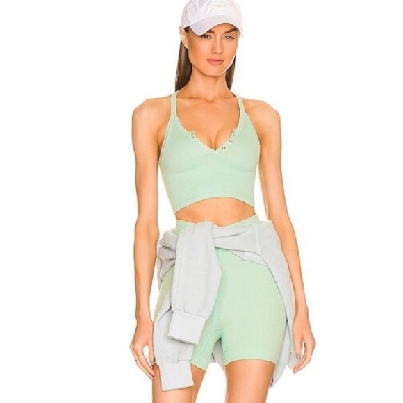 Free People Movement Free Throw Athletic Shorts in Turquoise Mint Size Small - Picture 8 of 9